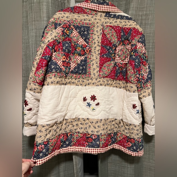 Handmade Multicolor Patchwork Puffer Jacket - Picture 4 of 6